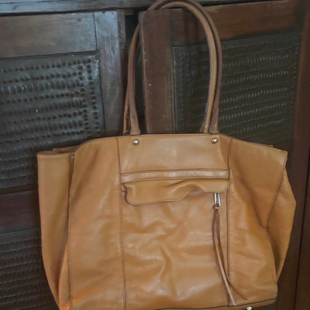 Rebecca Minkoff Tan Leather Satchel Tote - Picture 2 of 4